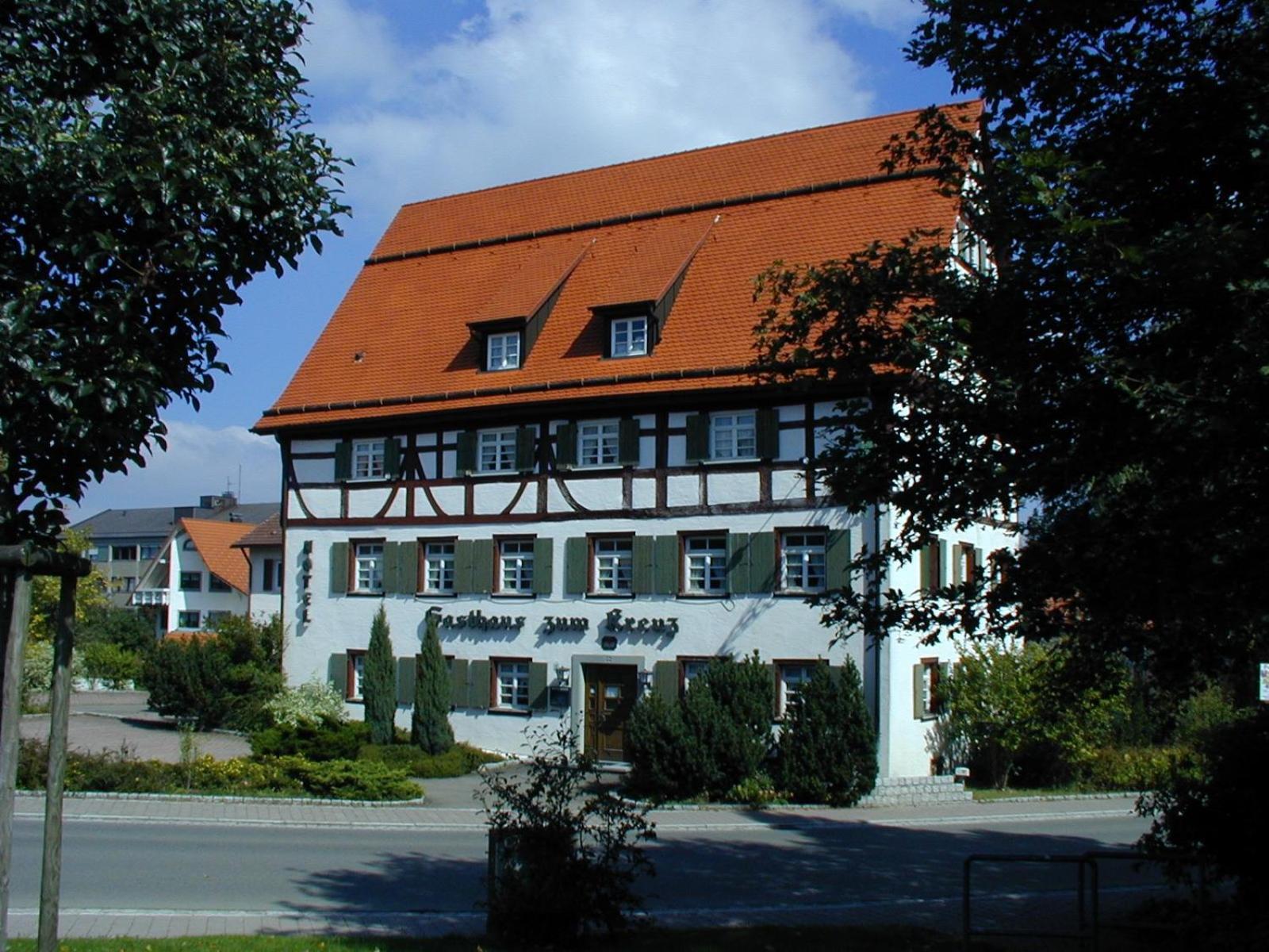 Gasthaus Hotel Zum Kreuz Stetten am Kalten Markt Buitenkant foto